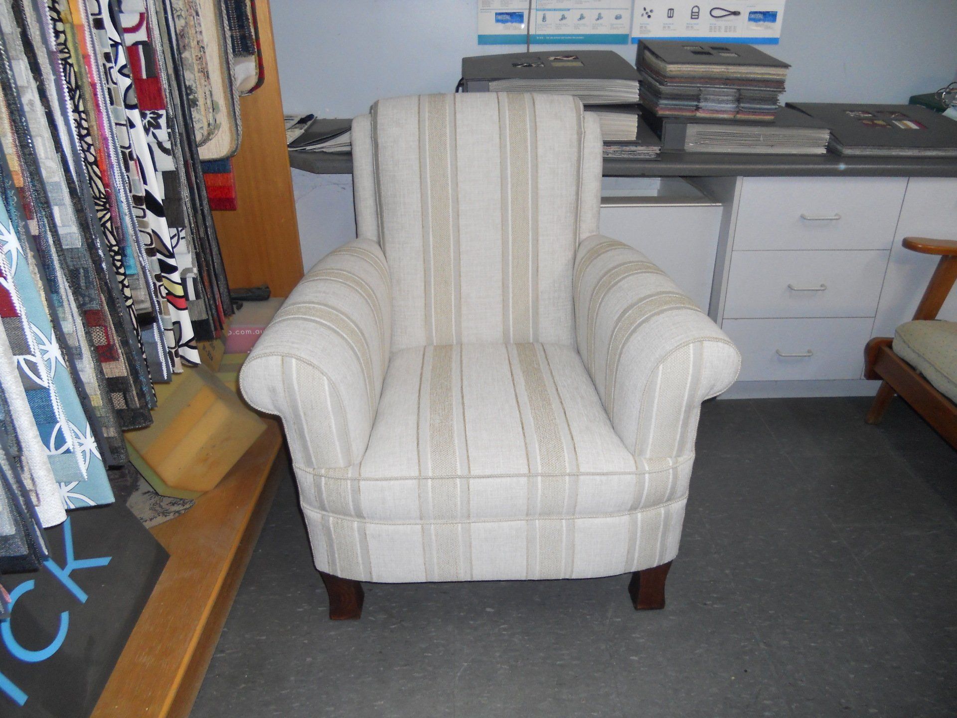 Fully restored antique lounge chair