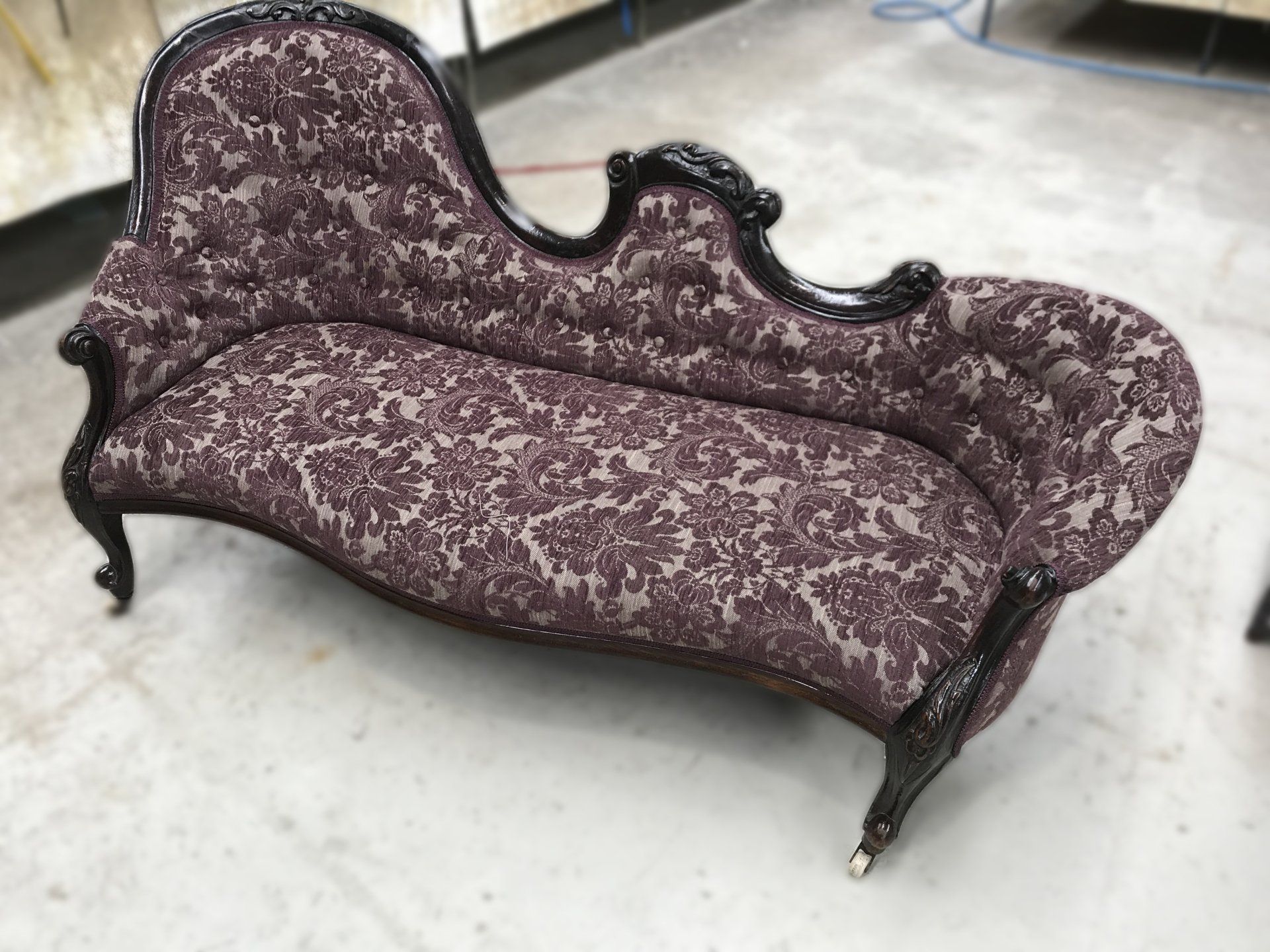 Fully restored Victorian styled chaise lounge