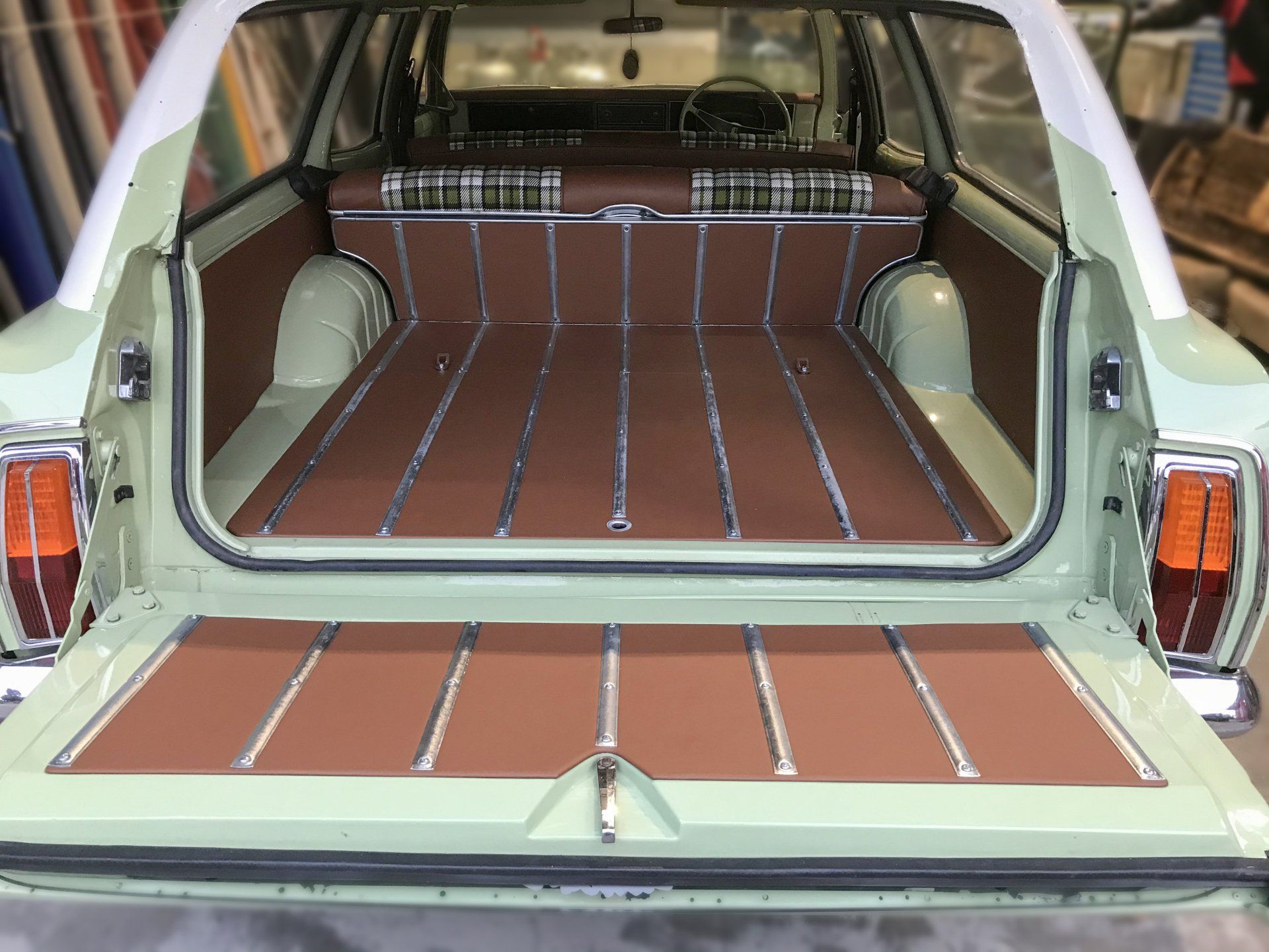 HT Holden Kingswood wagon rear luggage area