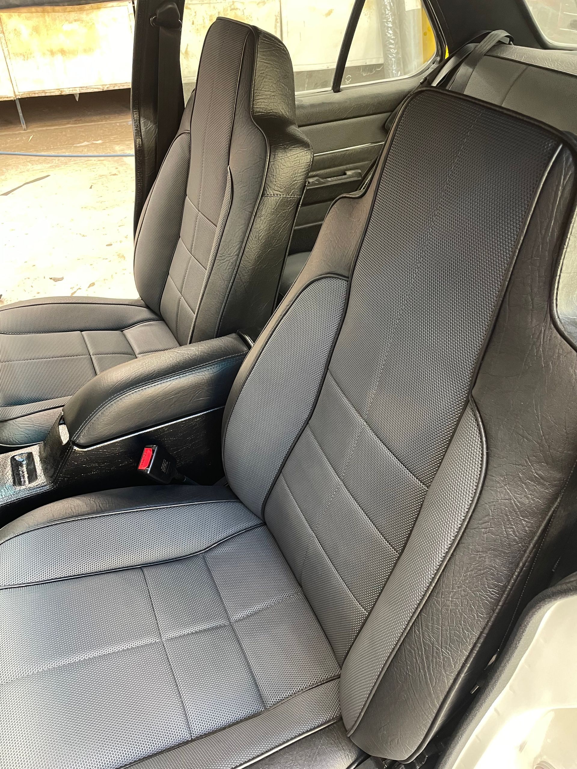 Holden LX Torana SLR original slate black with golf ball inserts bucket seats