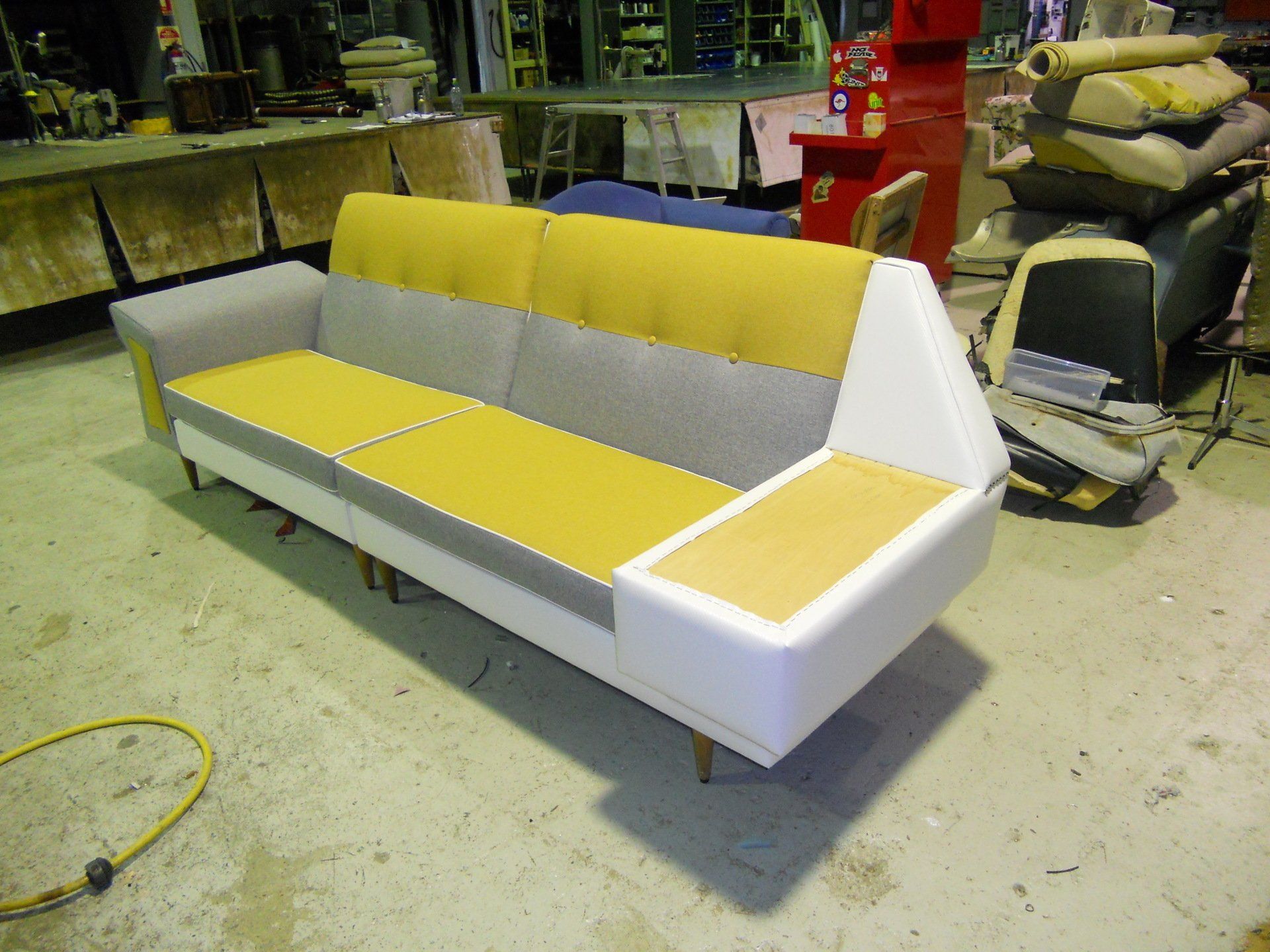 Restored retro lounge