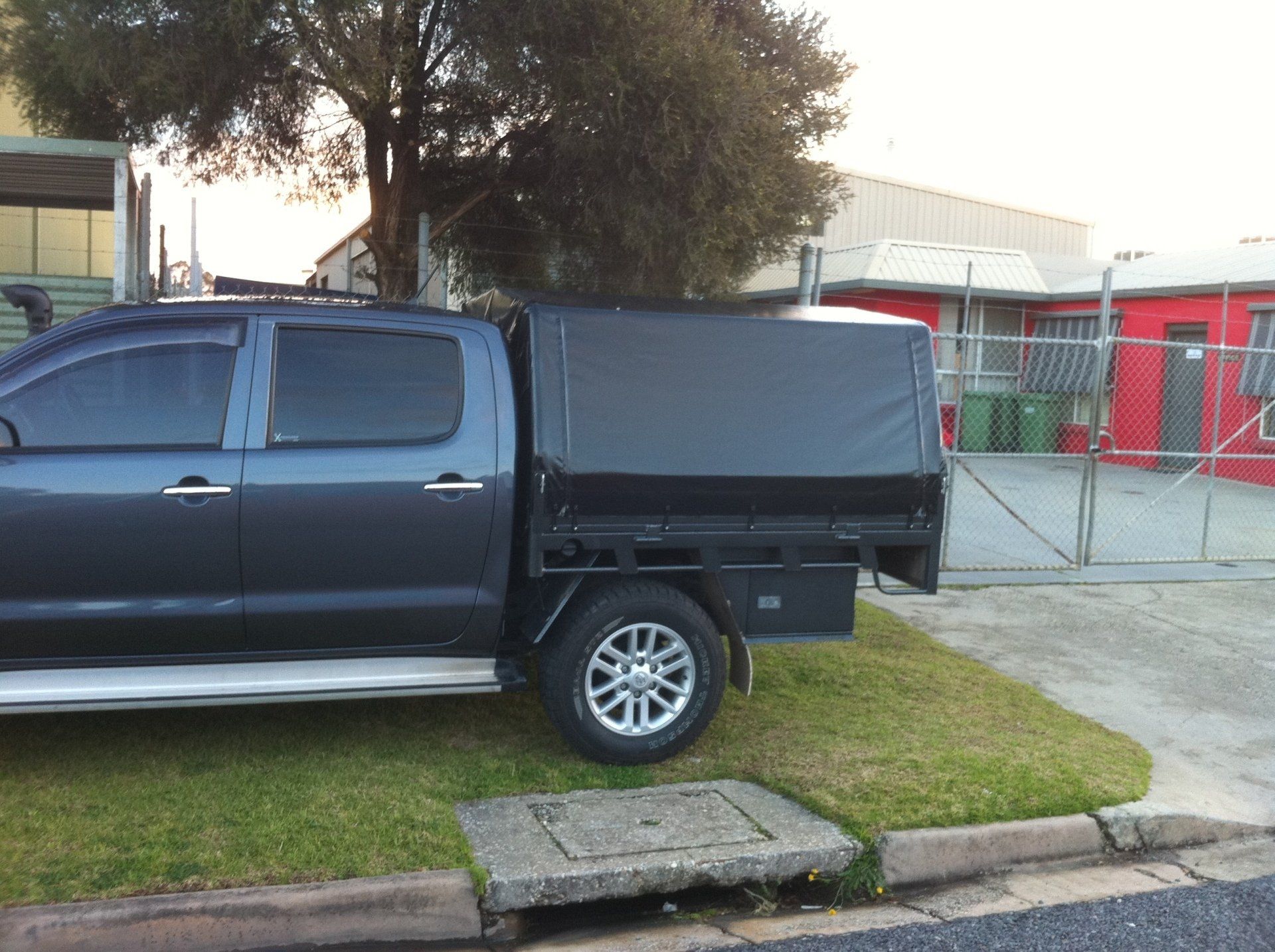 Vinyl ute canopy