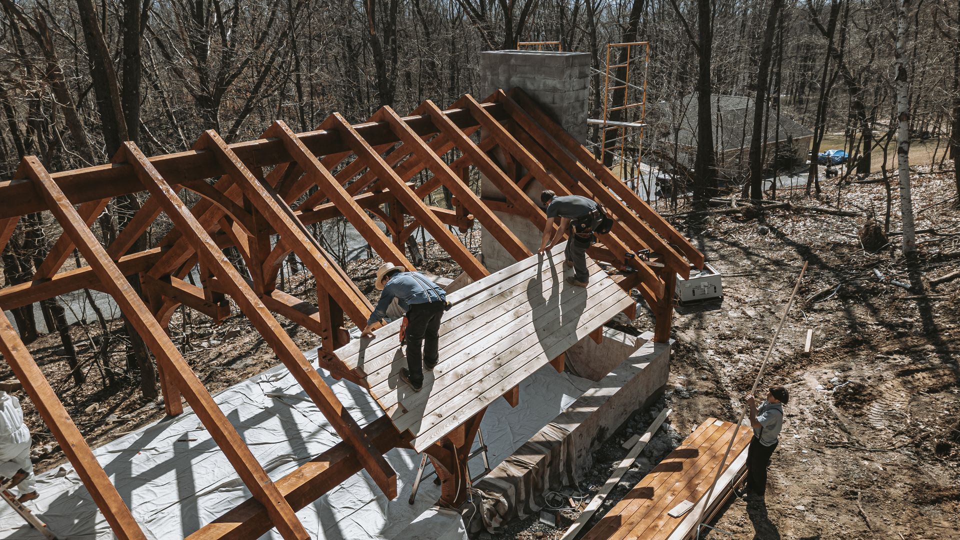 timber frame construction for wholesale in PA, NY, OH, NJ, WV, VA and beyond by Central Timber Frame Supply