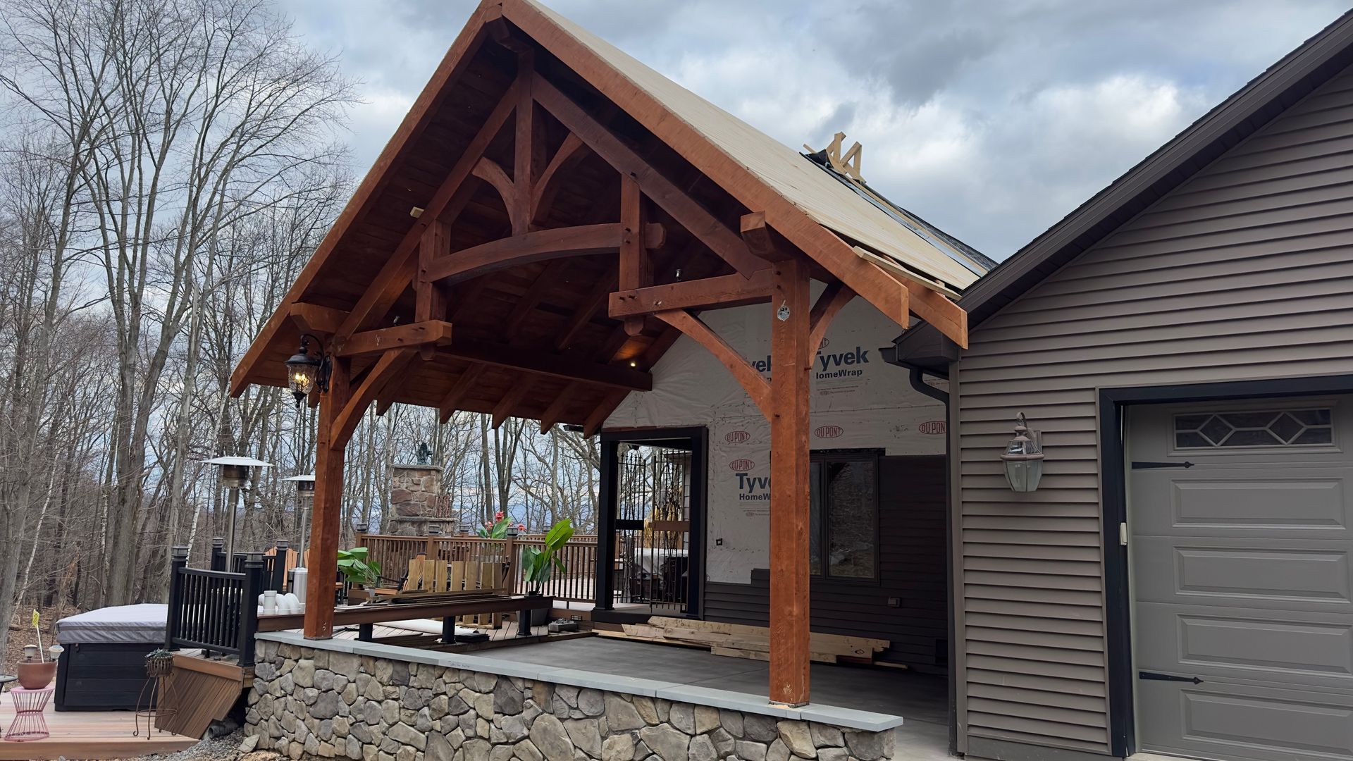 timber frame construction for wholesale in PA, NY, OH, NJ, WV, VA and beyond by Central Timber Frame Supply