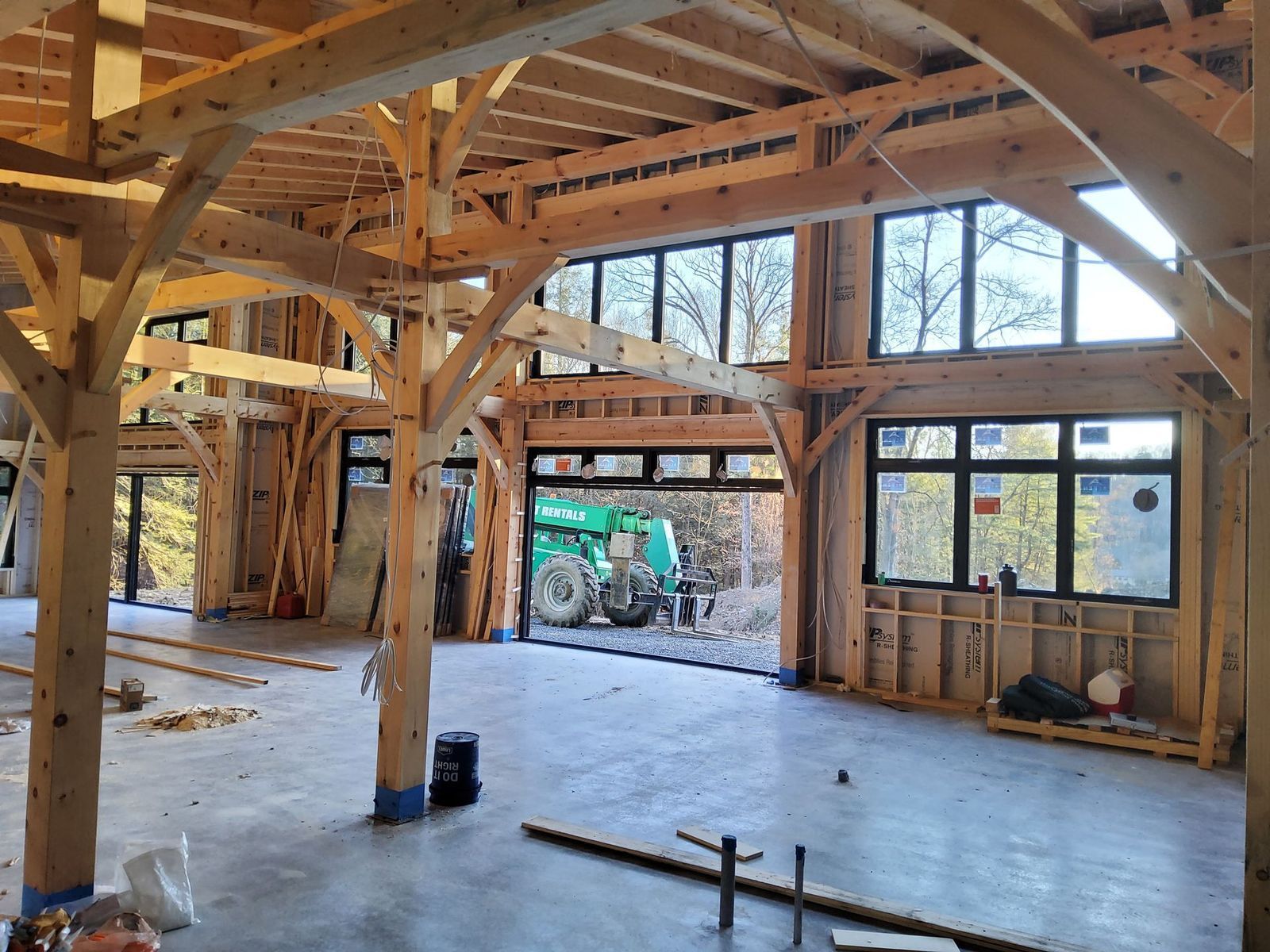timber frame construction for wholesale in PA, NY, OH, NJ, WV, VA and beyond by Central Timber Frame Supply