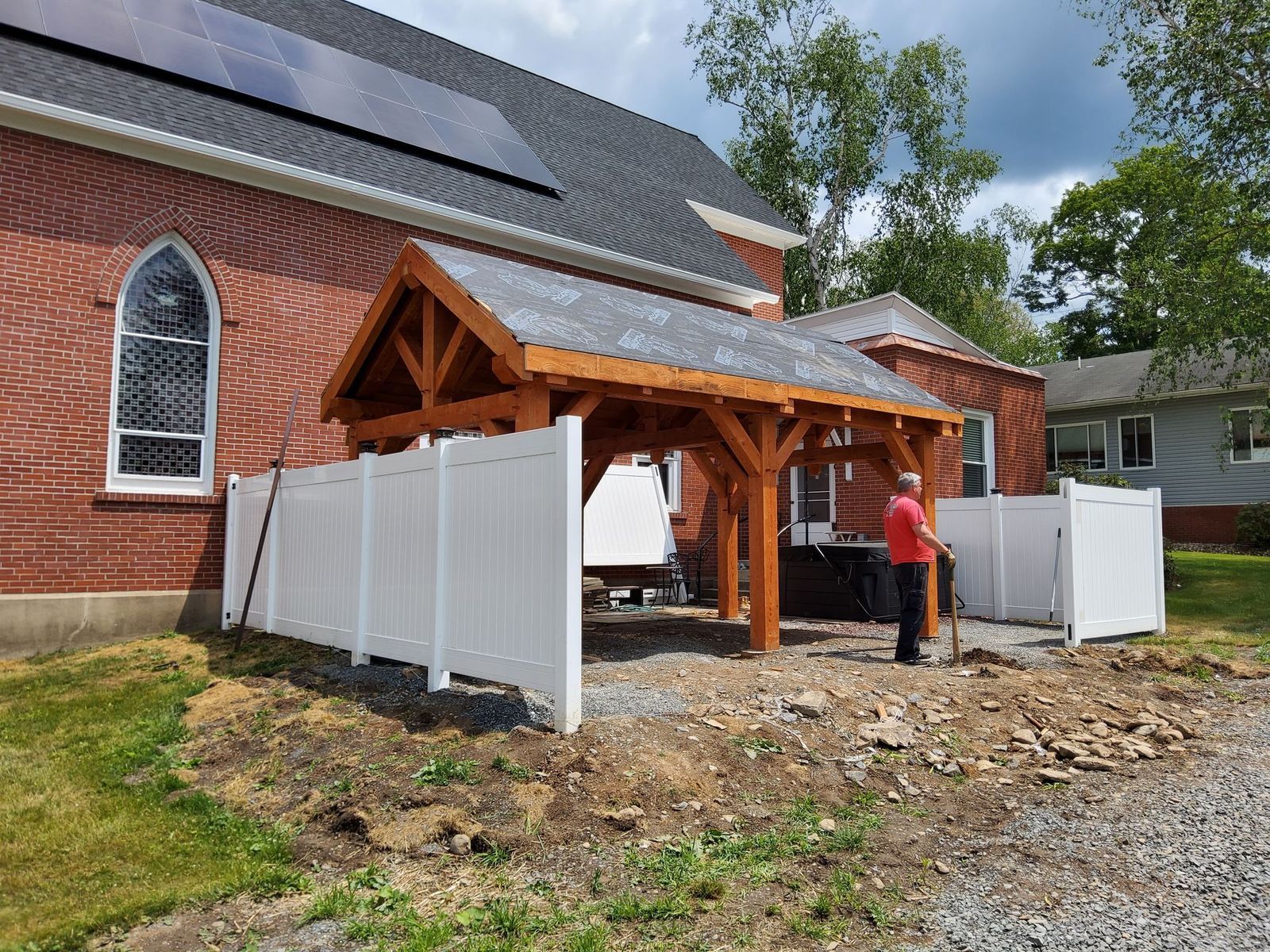Custom pavilion for wholesale in PA by Central Timber Frame Supply