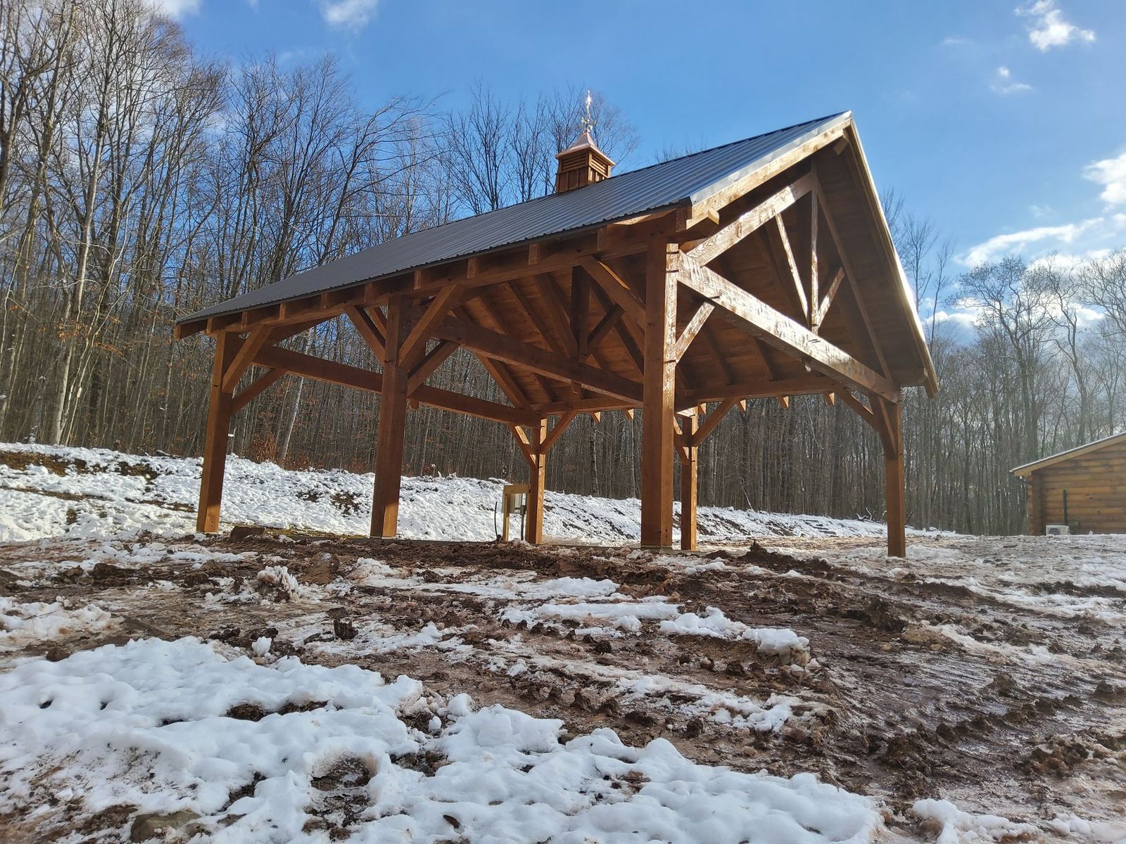 Custom pavilion for wholesale in PA by Central Timber Frame Supply