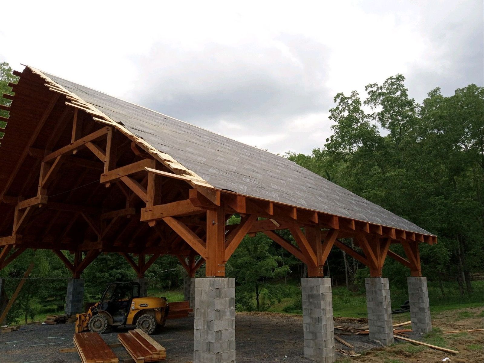 Custom pavilion for wholesale in PA by Central Timber Frame Supply
