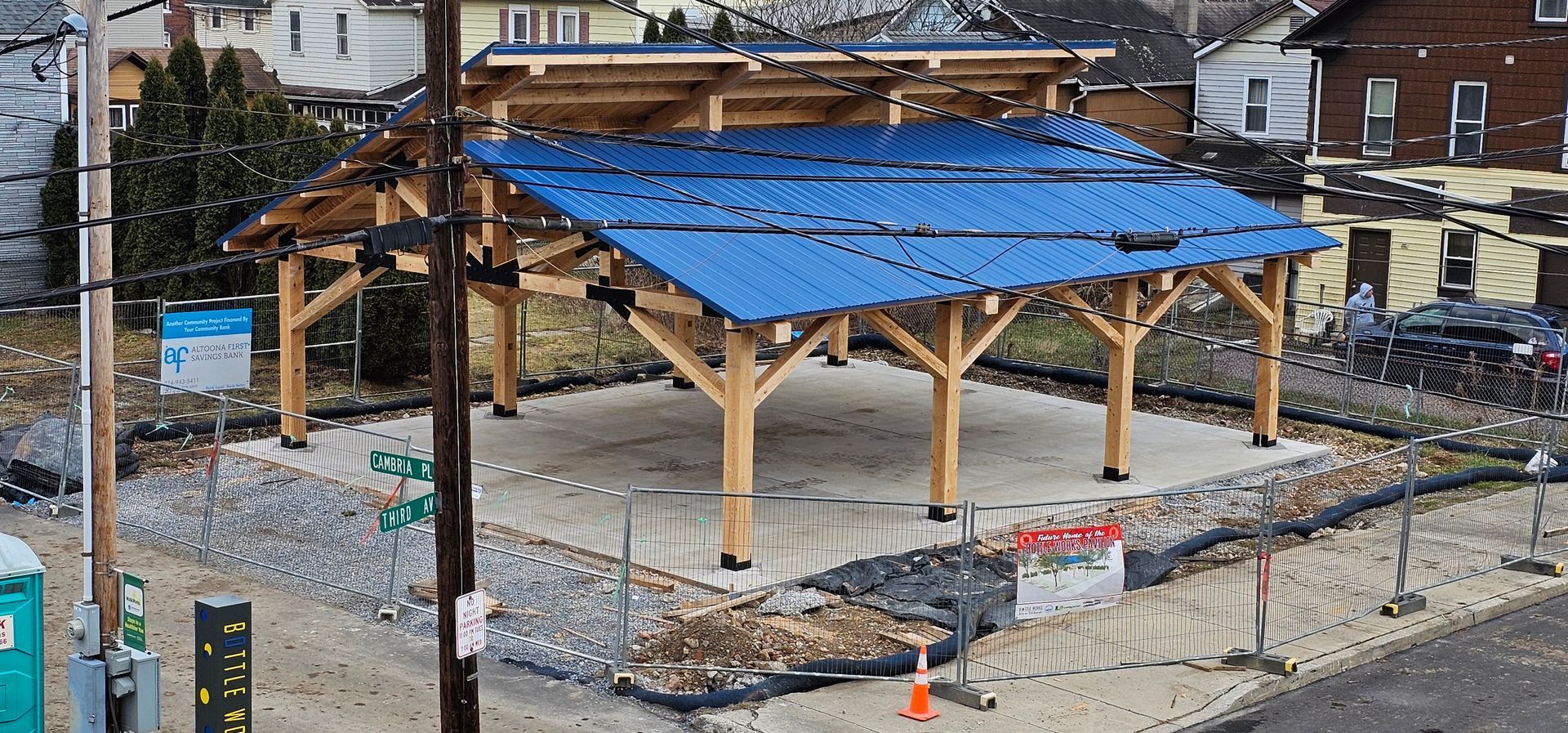 Pavilion customized in a residential garden by Central Timber Frame Supply available for wholesale across the United States