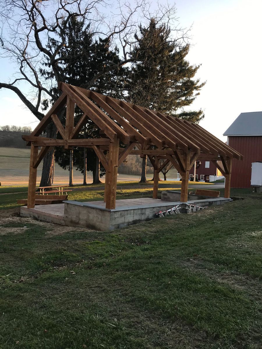 Custom pavilion for wholesale in PA by Central Timber Frame Supply