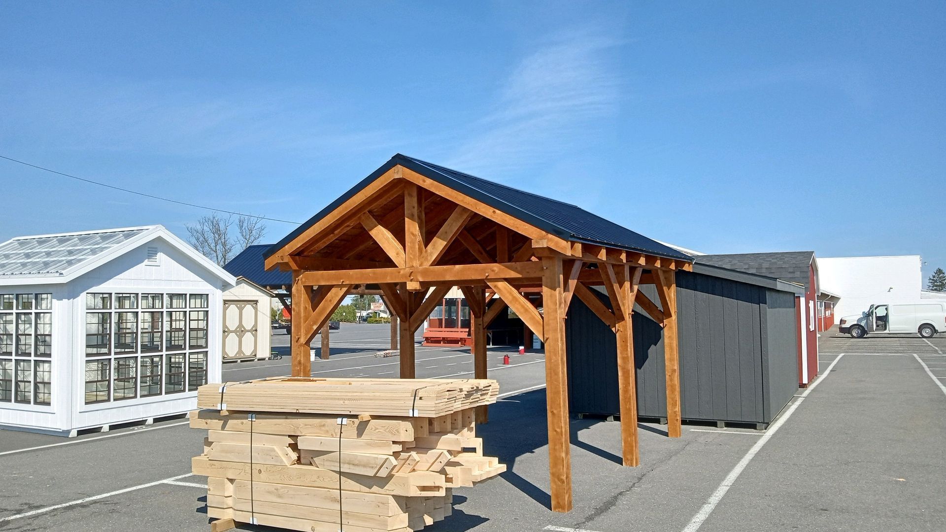 Custom pavilion for wholesale in PA by Central Timber Frame Supply