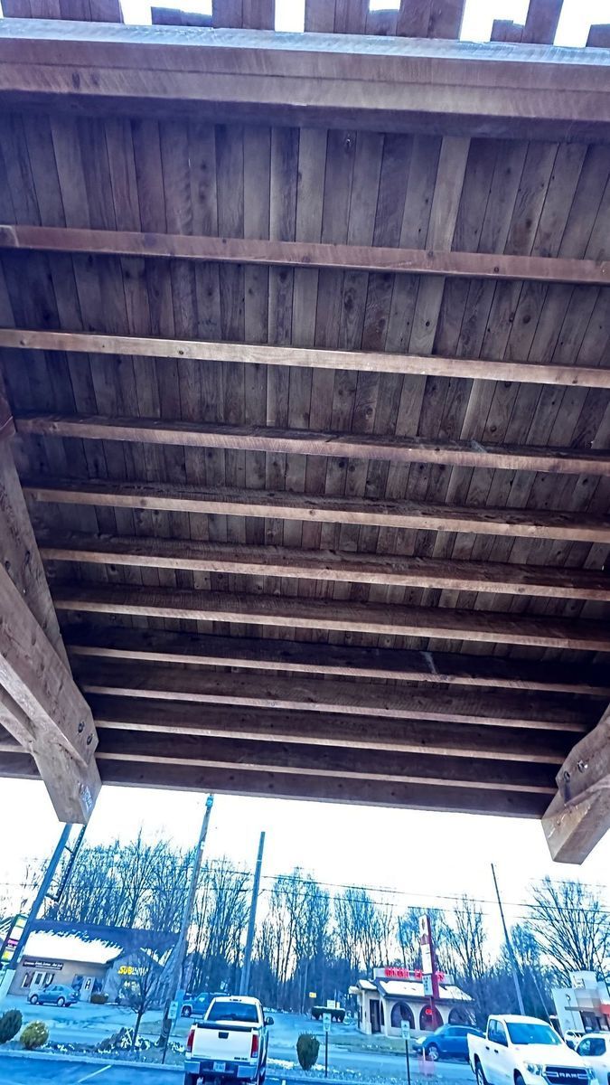 Custom pavilion for wholesale to distributors and stores by Central Timber Frame Supply - PA