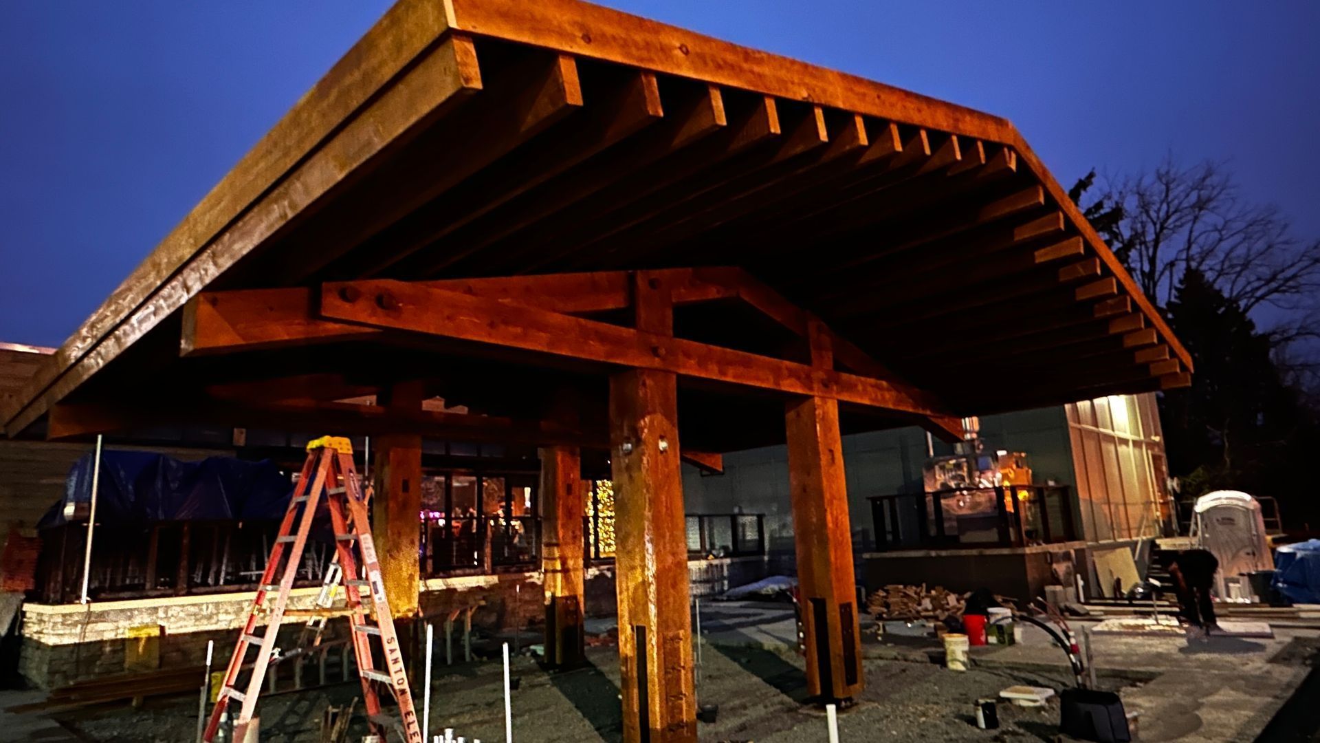 Custom pavilion for wholesale in PA by Central Timber Frame Supply