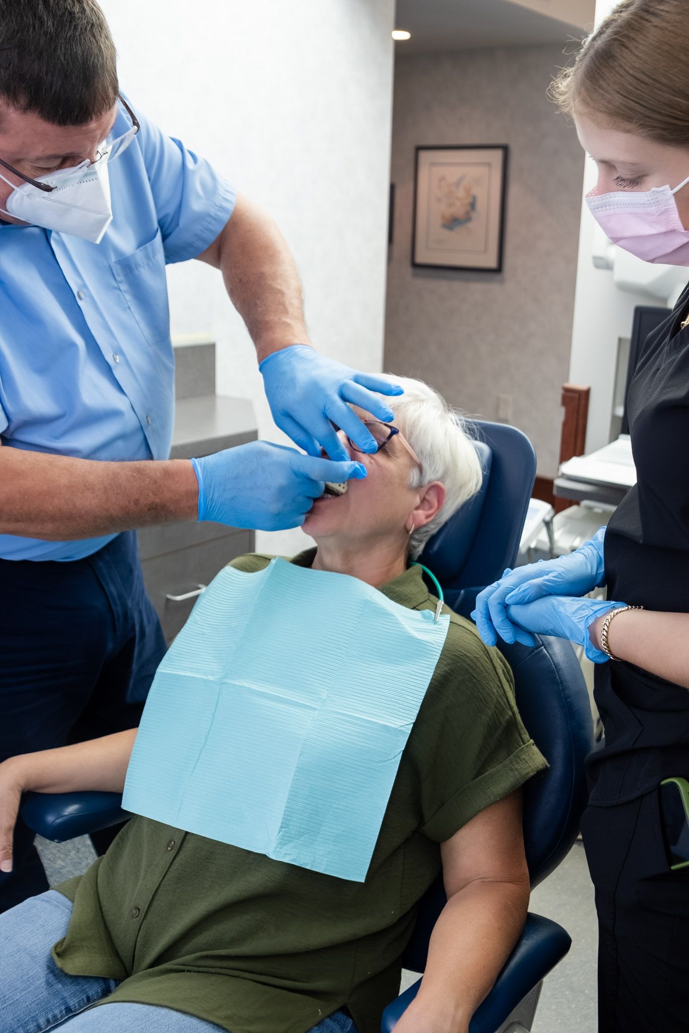 Jaw exam for stress-related jaw pain at Always About Smiles, Bethlehem, PA
