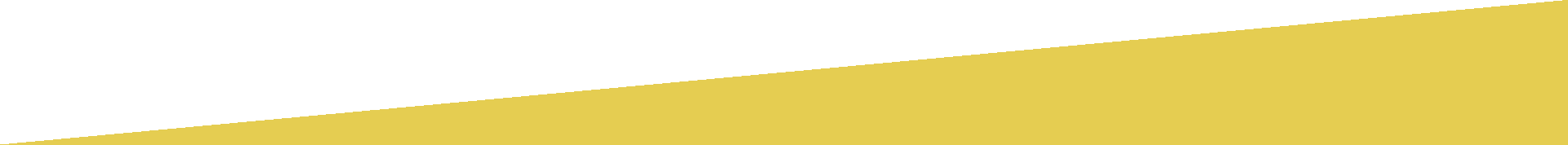 a close up of a yellow triangle on a white background .