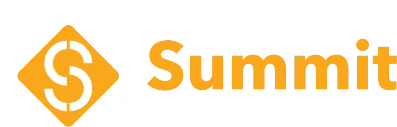 Orange Summit logo with a diamond icon and stylized “S” next to the word “Summit”