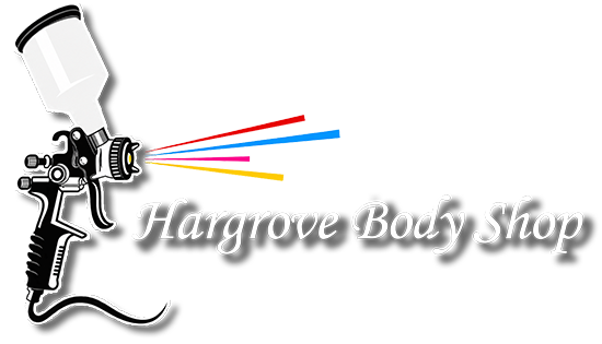 “Hangrove Baby Shop” logo with a black spray gun, colorful paint streaks, and stylized gray text
