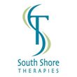 South Shore Therapies logo with teal and light green abstract cross-like design