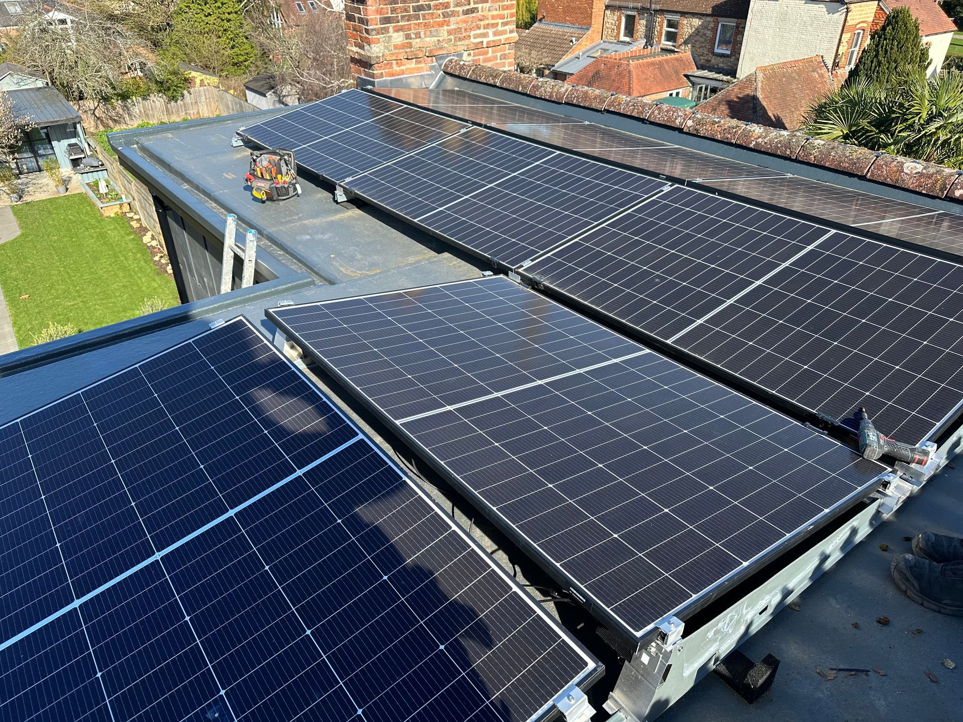 Solar inverter and battery ready for installation