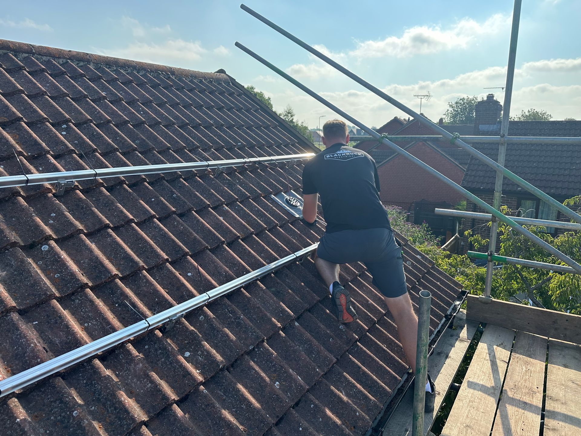 Solar inverter and battery ready for installation