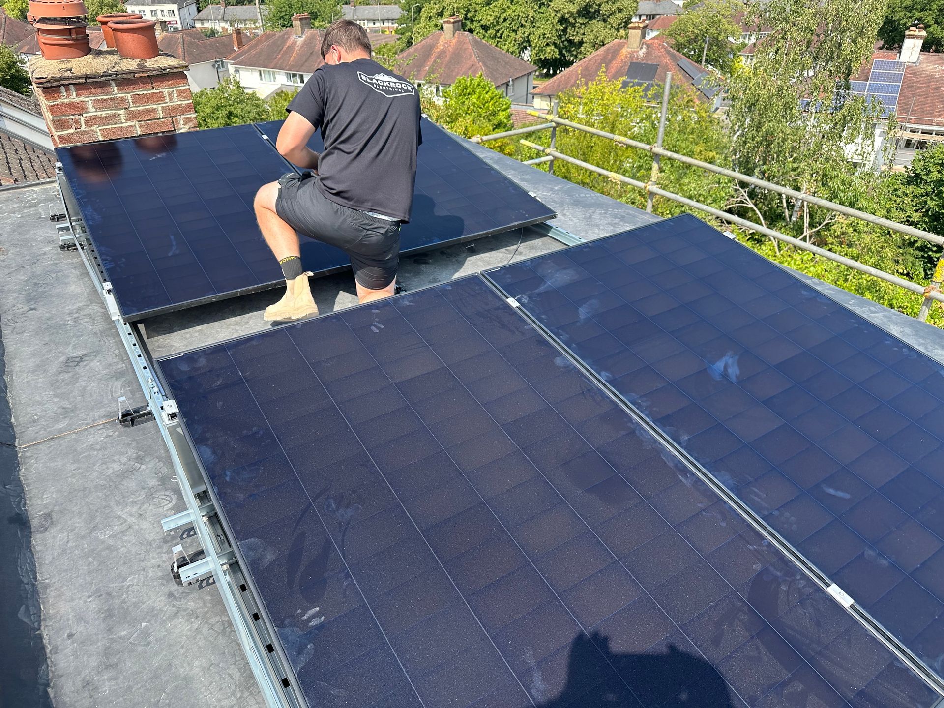Solar inverter and battery ready for installation