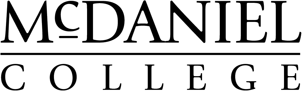 McDaniel College Logo Black text