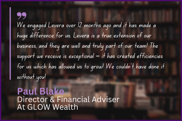 A quote from paul blake director & financial adviser at glow wealth
