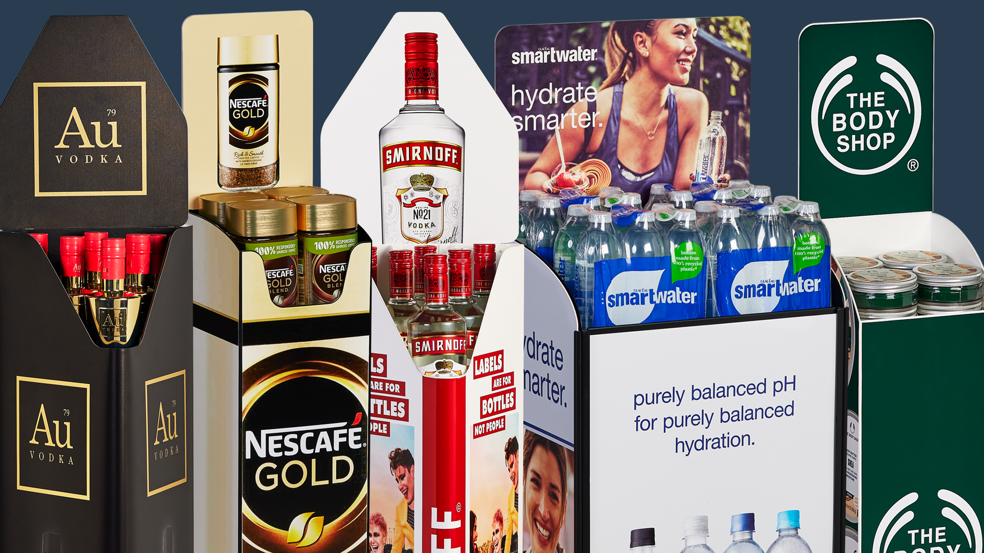 Sustainable metal retail displays