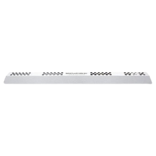 It is a very long piece of metal that looks like a ruler.