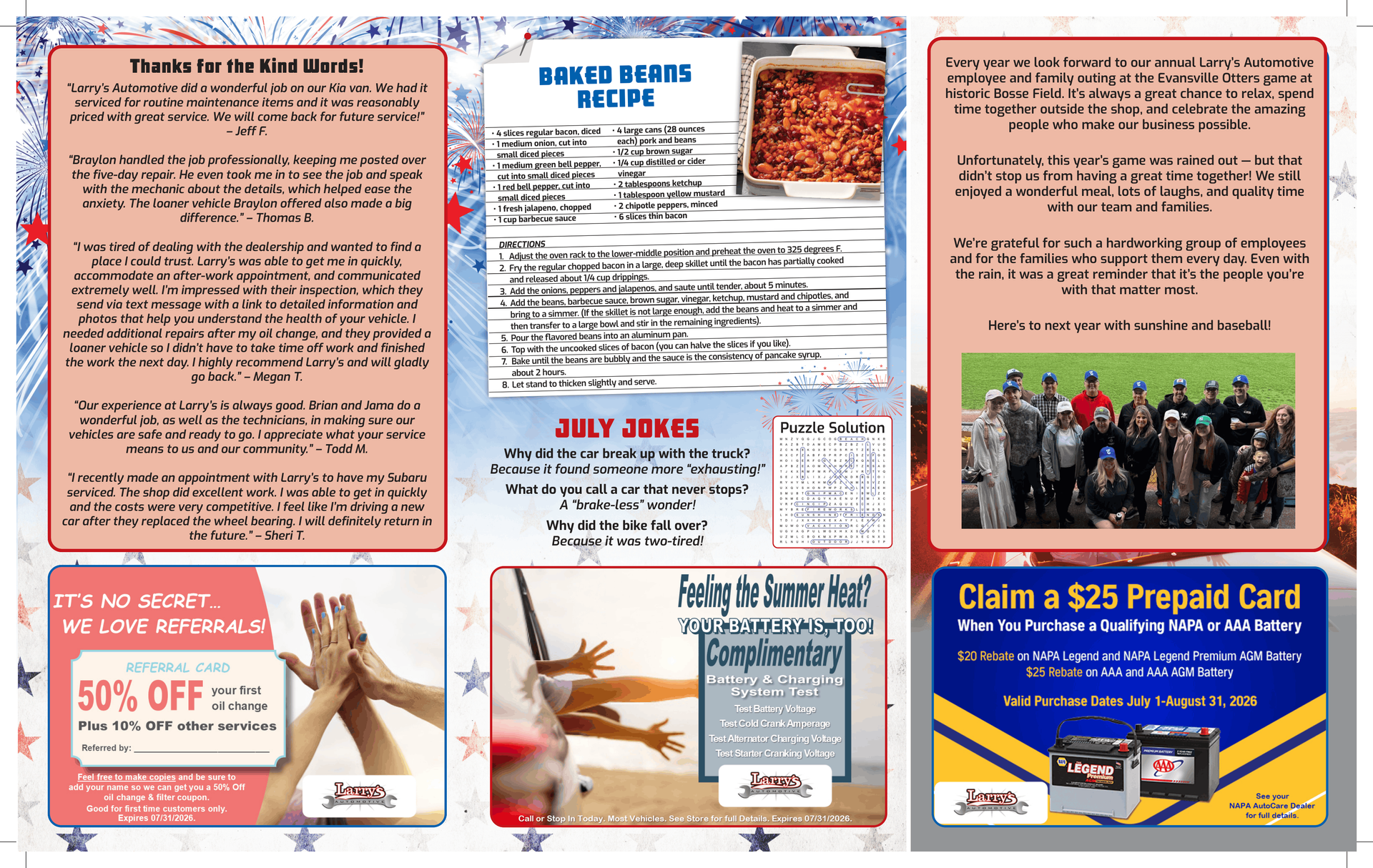 Larry's June 2026 Newsletter