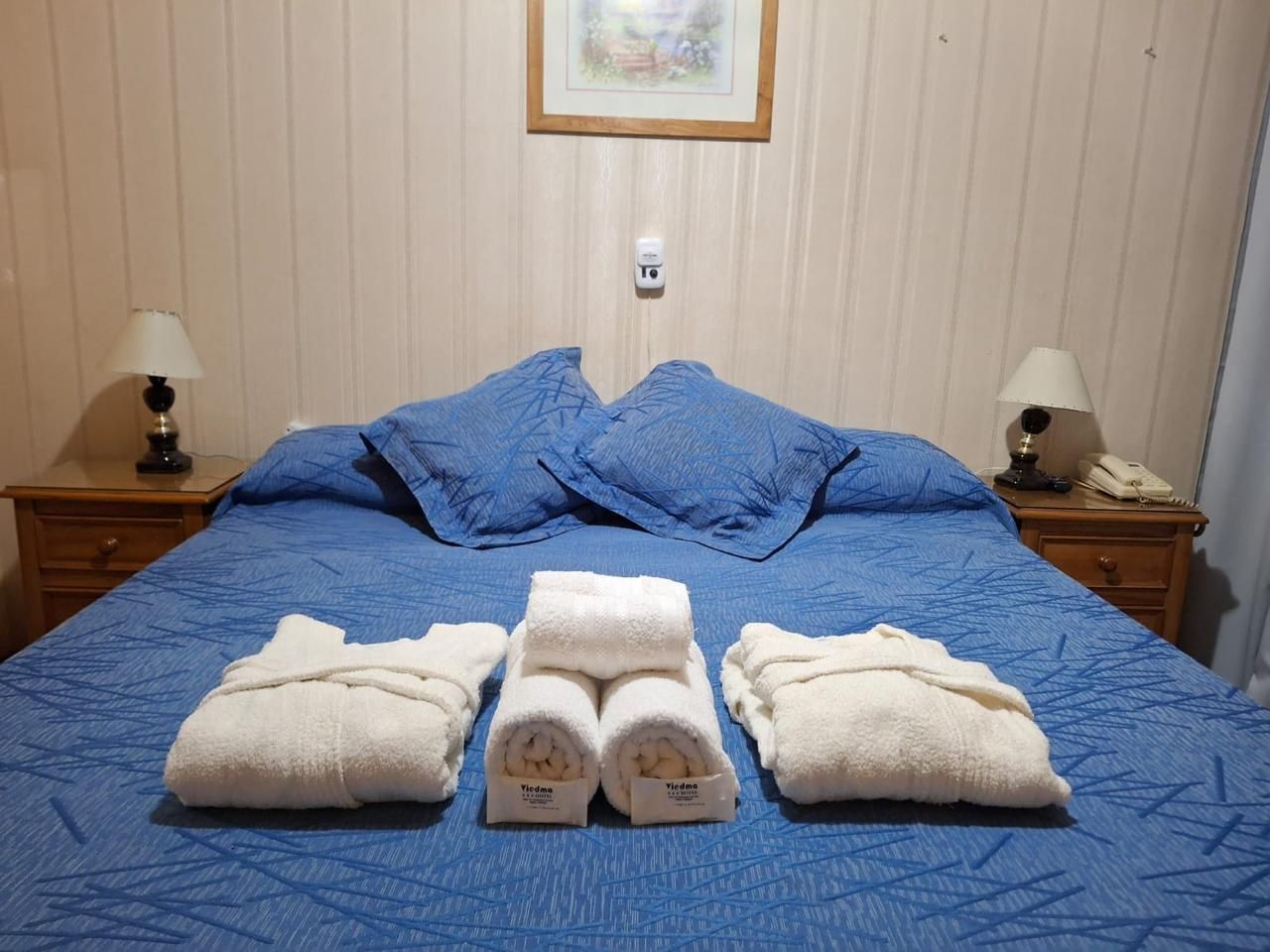 Habitación Standard - cama queen, cabecera en madera, vista Buenos Aires