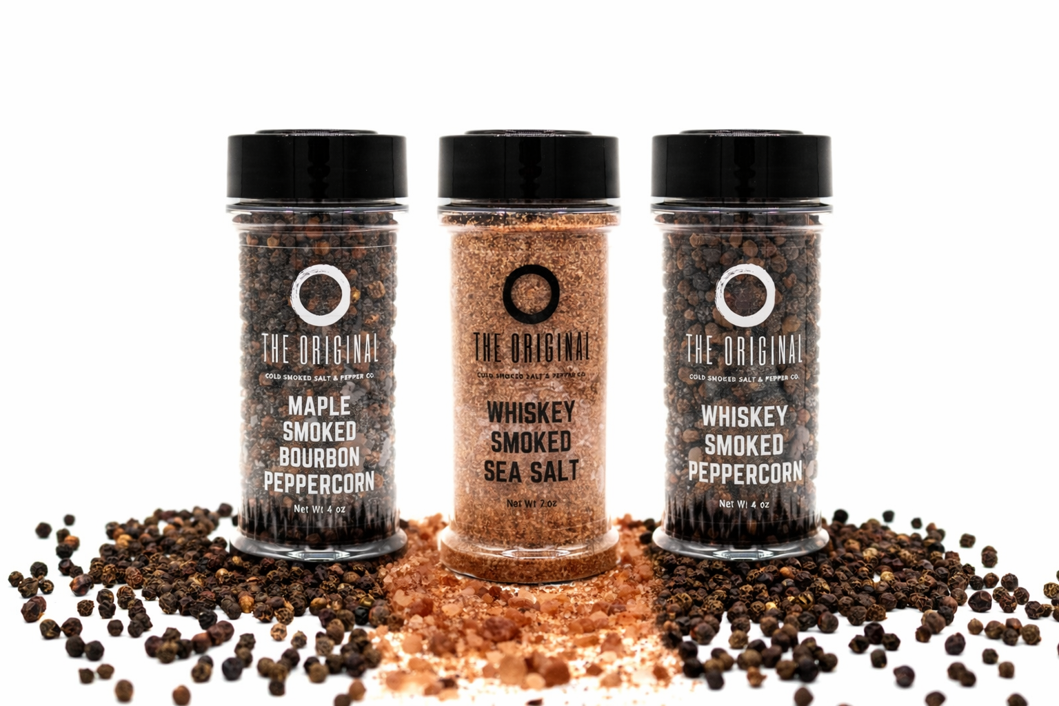 Bourbon Smoked Salt and Peppercorn Gift Set
