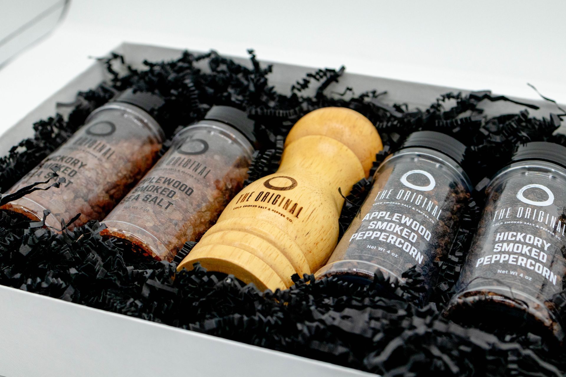 Smoked Salt and Peppercorn Gift Set with Peppermill