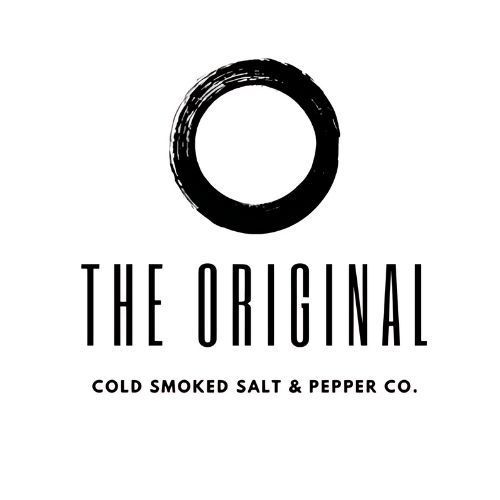 The original cold smoked salt and pepper logo The original cold smoked salt and pepper logo