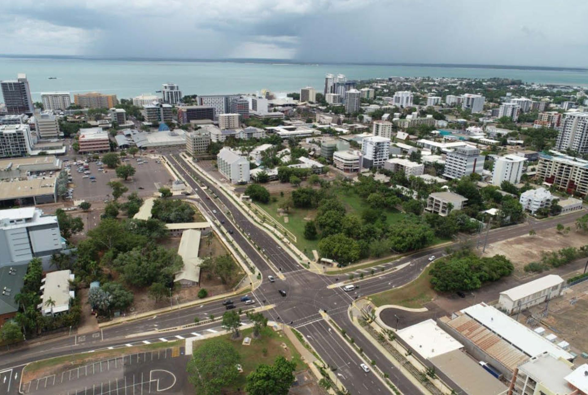 Towm top view