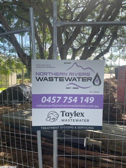 Northern Rivers Wastewater Company Signage — Modern Wastewater Treatment in Northern Rivers, NSW