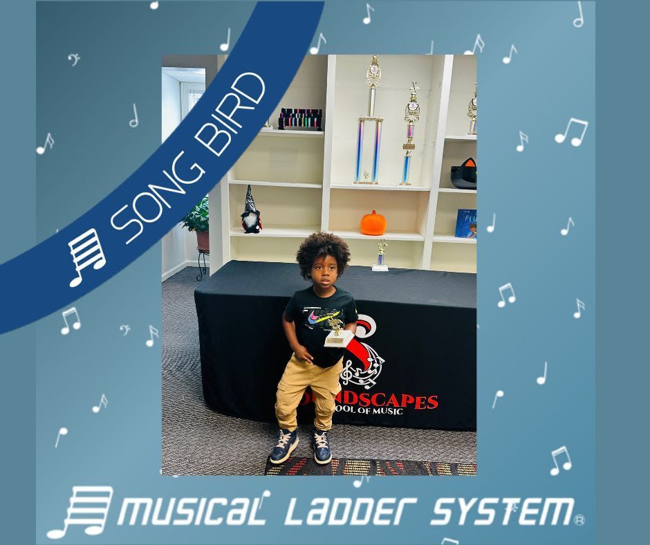 Zaire earned his certificate, wristband, and trophy for 6 months of piano lessons! Zaire earned his certificate, wristband, and trophy for 6 months of piano lessons!