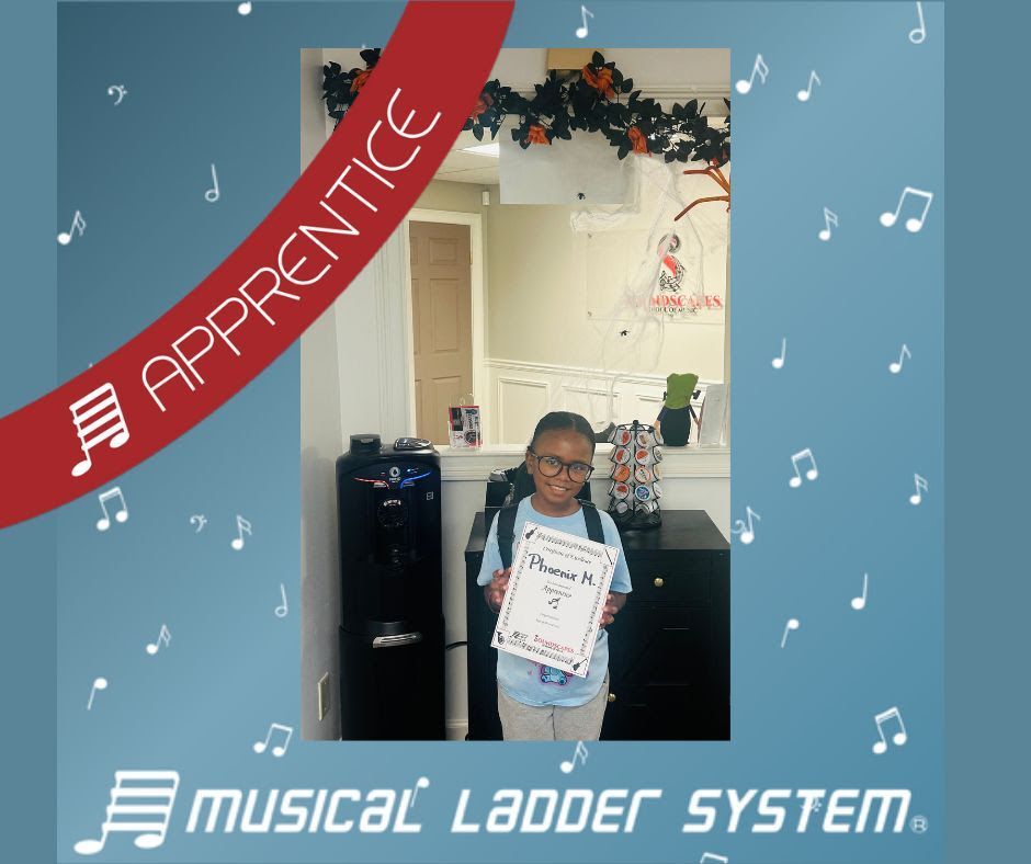 Phoenix earned her certificate and wristband for 3 months of violin lessons! Phoenix earned her certificate and wristband for 3 months of violin lessons!