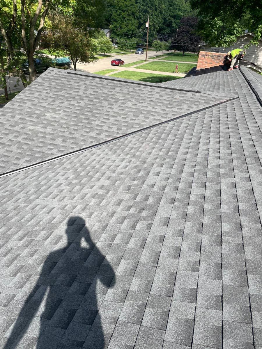 Wide House with Shingle Roof
