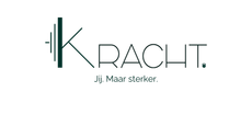 KRACHT logo with stylized K and tagline “Jij. Maar sterker.”