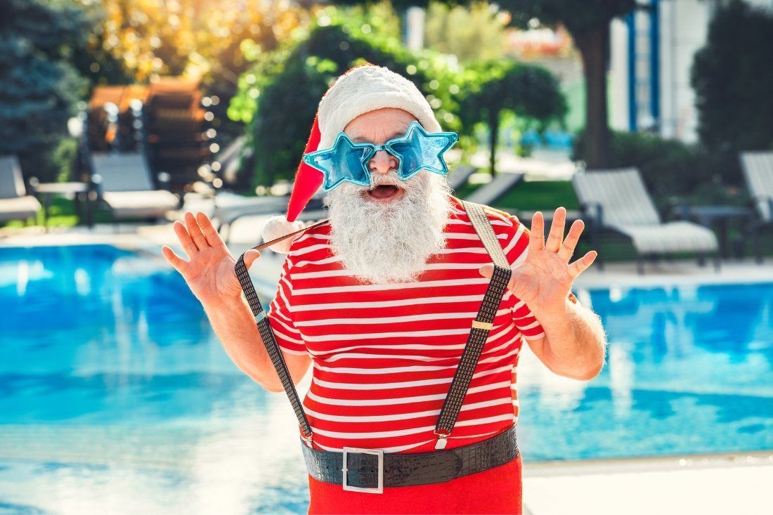A Man Dressed as Santa Claus — MoneySmith Group In Kingscliff, NSW