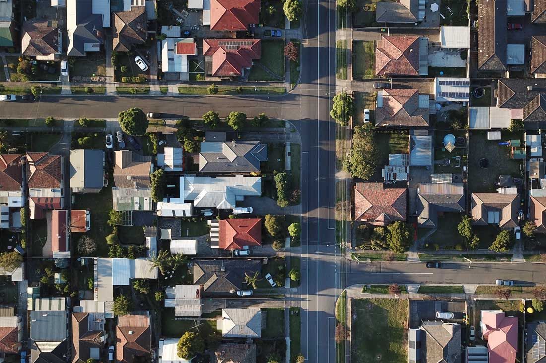 An Aerial View of a Residential Area — MoneySmith Group In Kingscliff, NSW