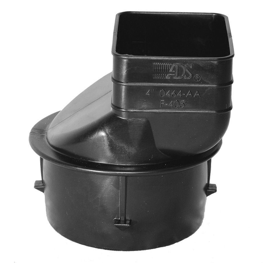 Corrugated Down Spout Adapter 4 in x 3.25 in x 2.5 in Flexdrain