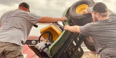 Removing a truck - KNS Junk Removal
