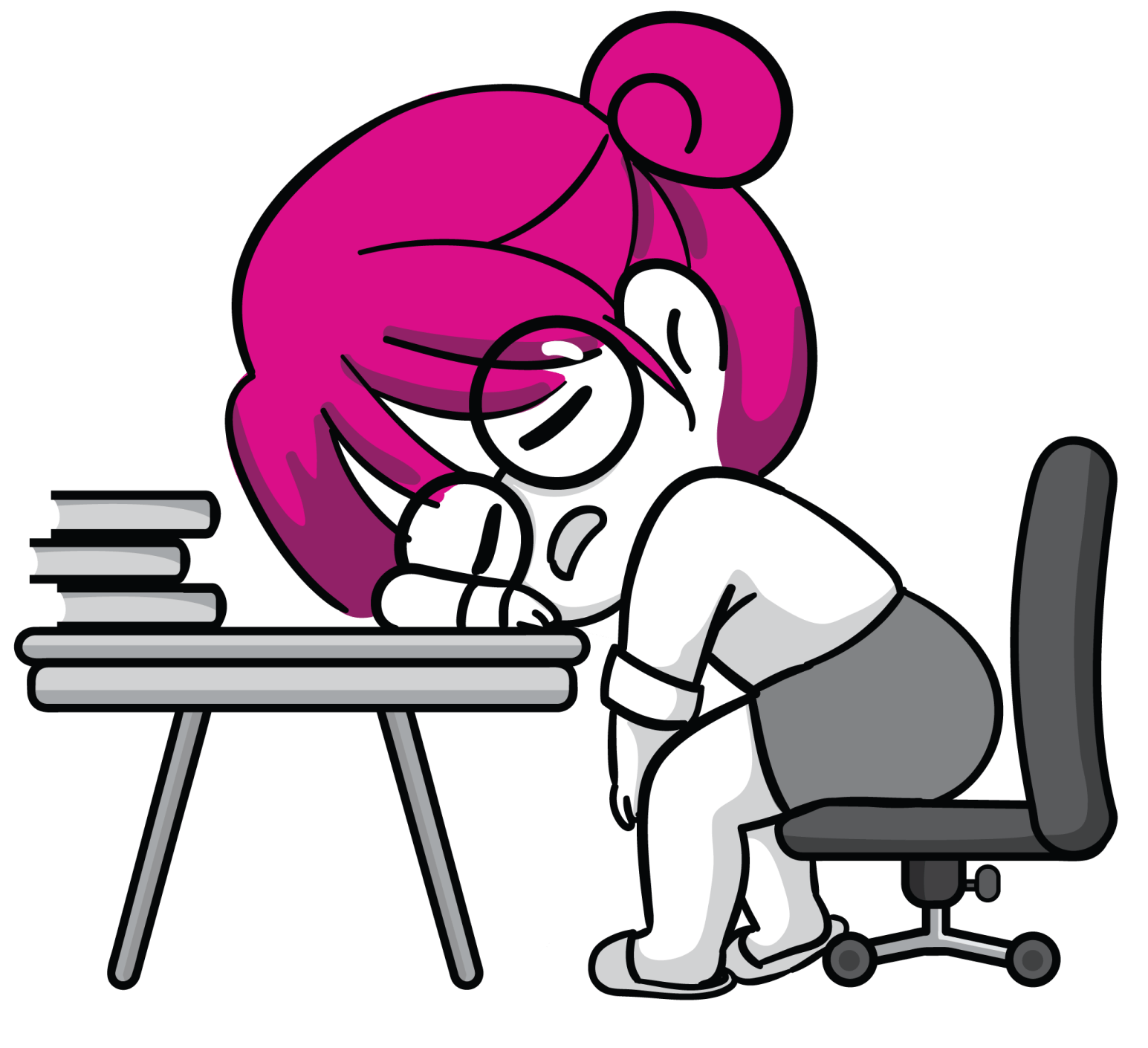 a cartoon of a boy with a sad look on his face .