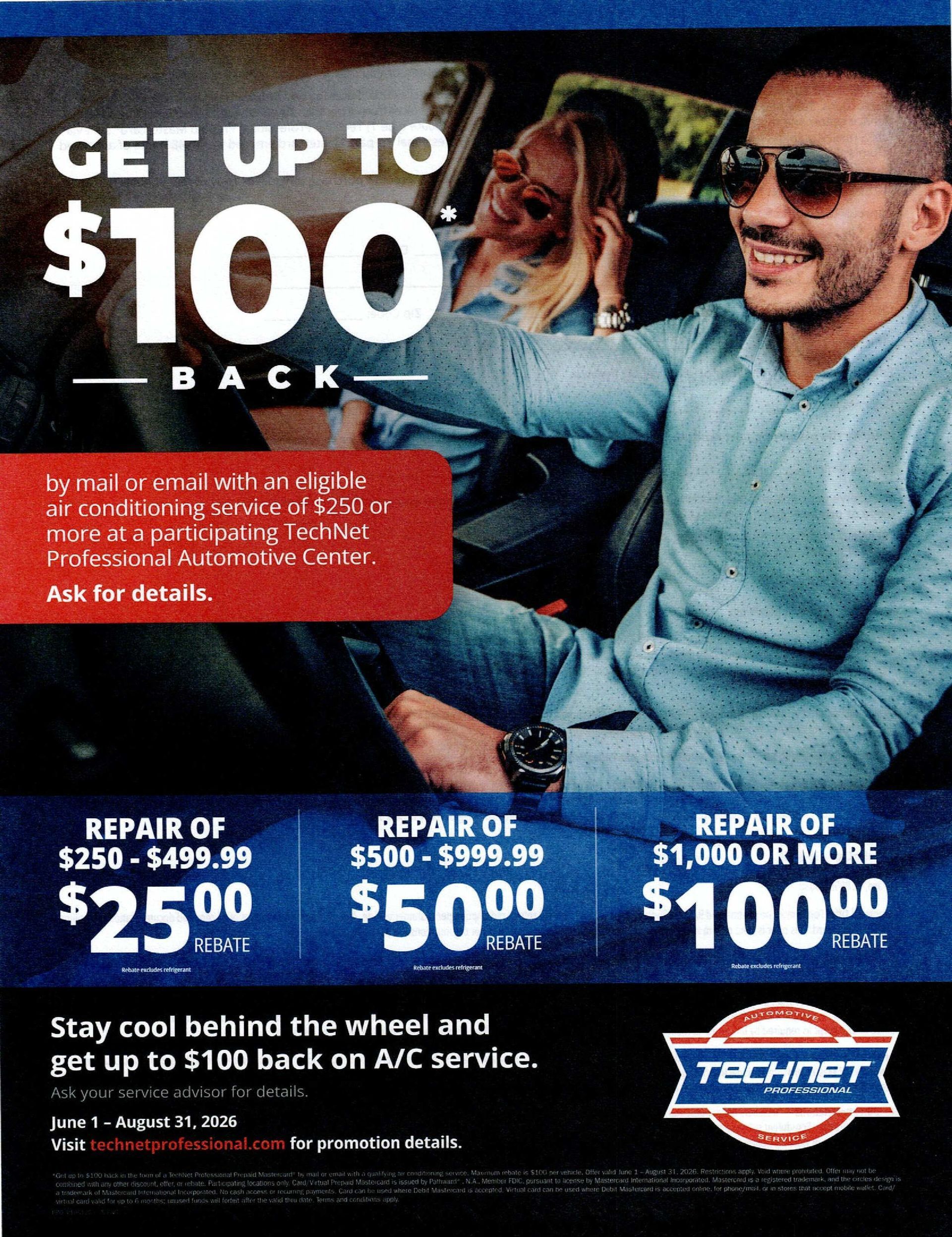 Technet Rebate Poster | Kennedy Automotive