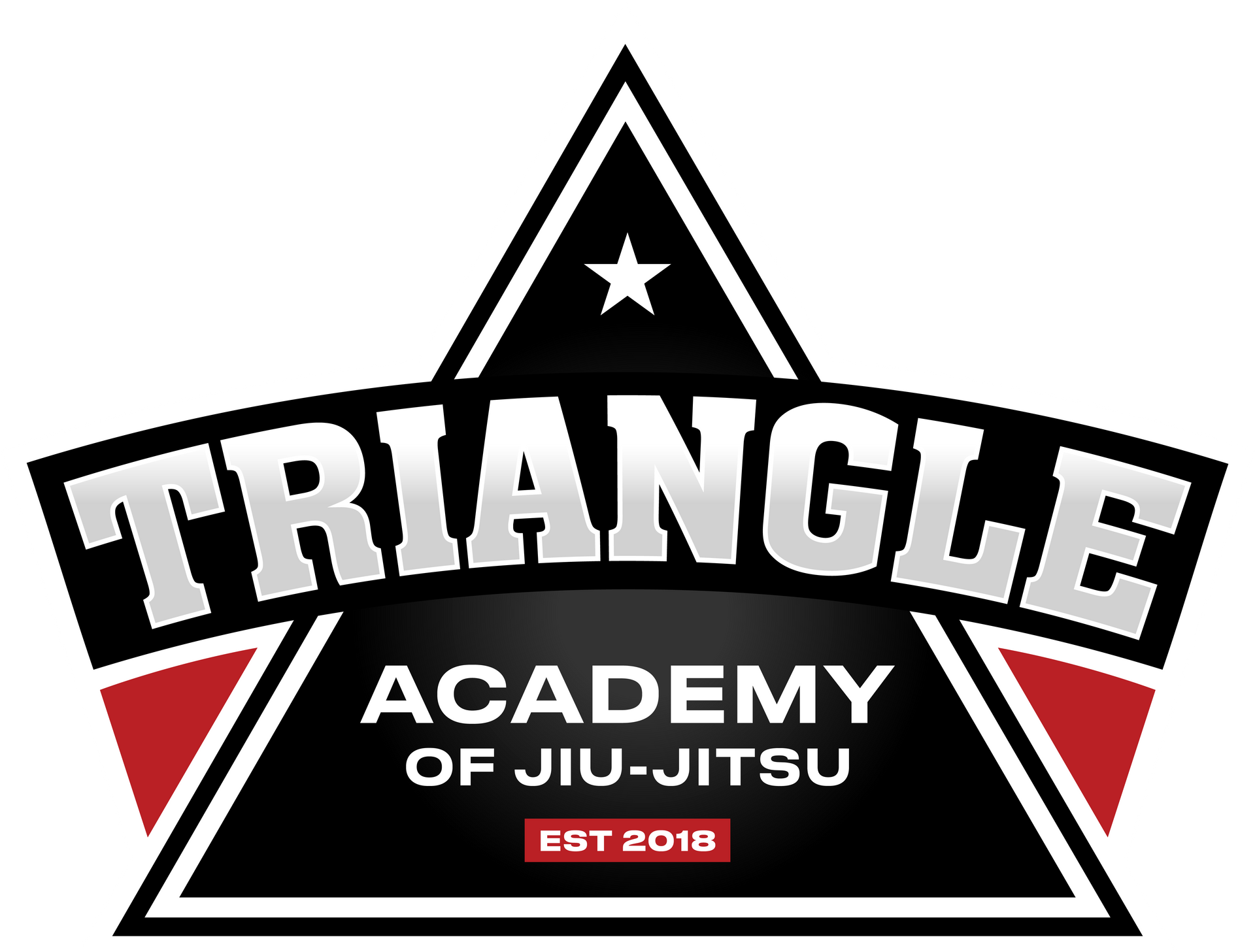 A logo for the triangle academy of jiu-jitsu.