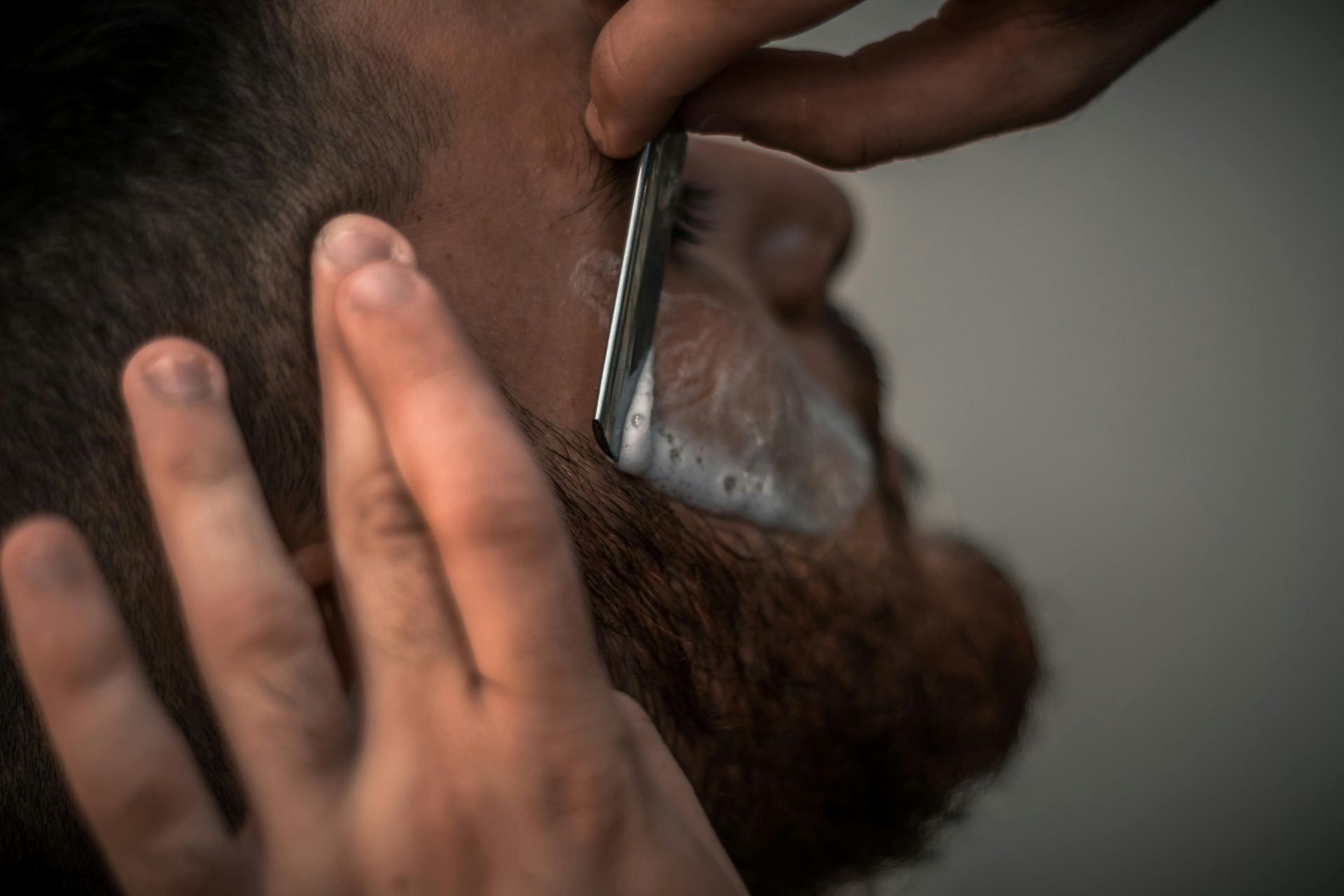 stock image of shaving