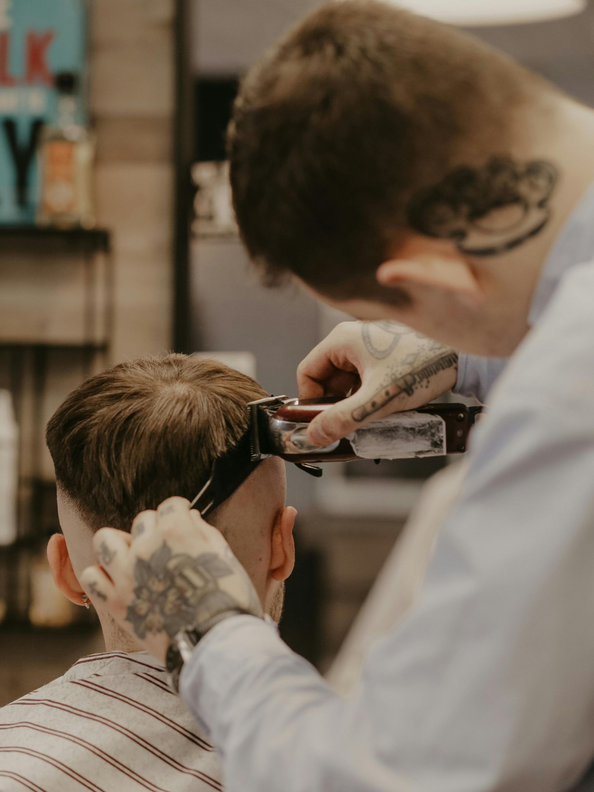 cutting hair