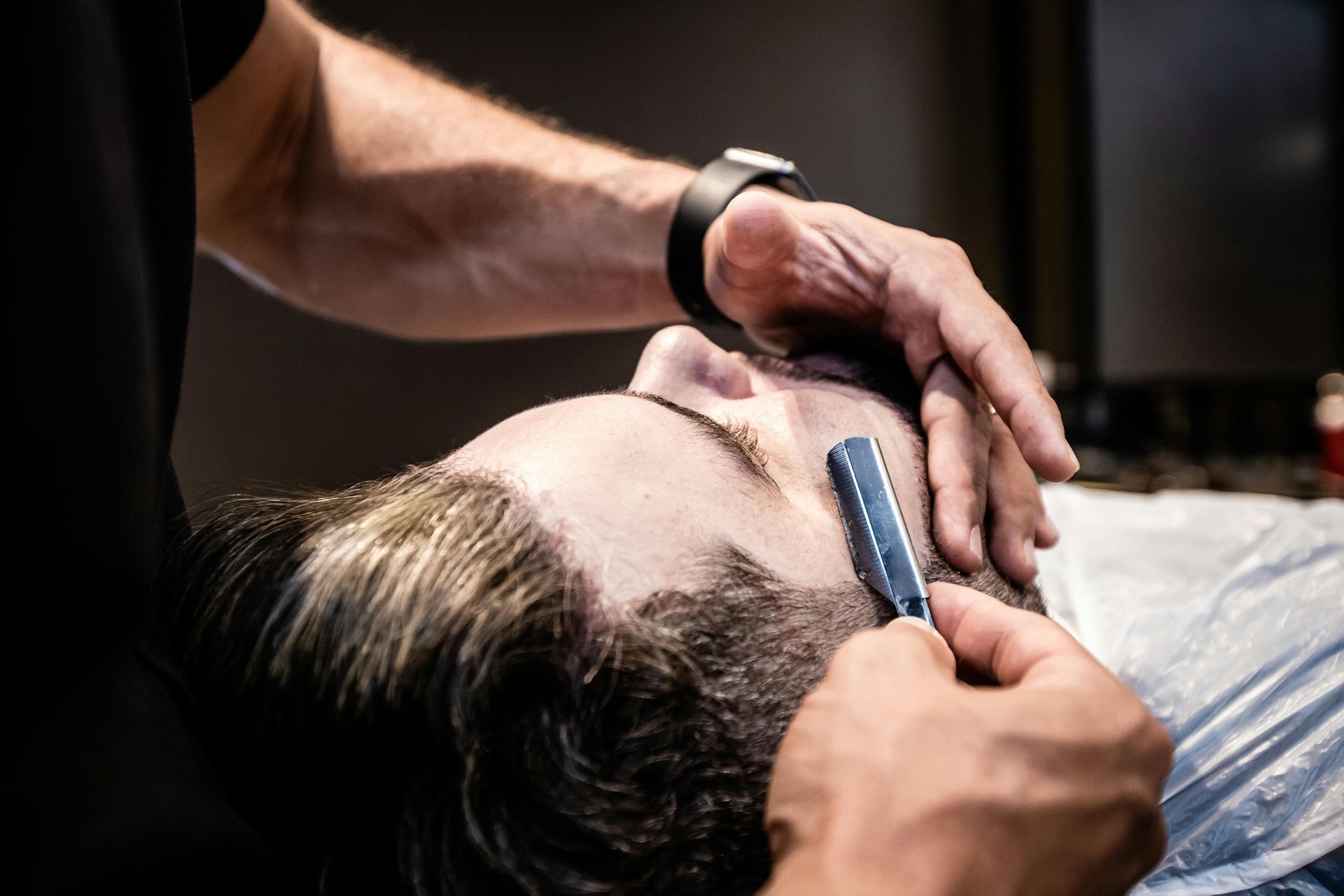 stock image of shaving